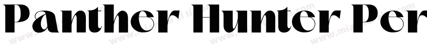 Panther Hunter Personal Use Onl字体转换